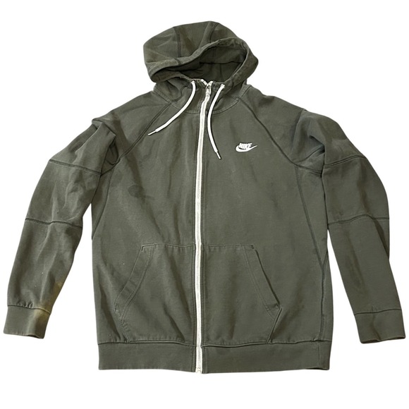 Nike Tech Fleece Full Zip Hoodie Jogger Pants Set Green Size M - Picture 5 of 9